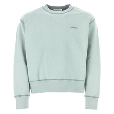 아미   남성 로고 스웻셔츠 아쿠아마린 USW016 JE0052 468 STK 썸네일 1