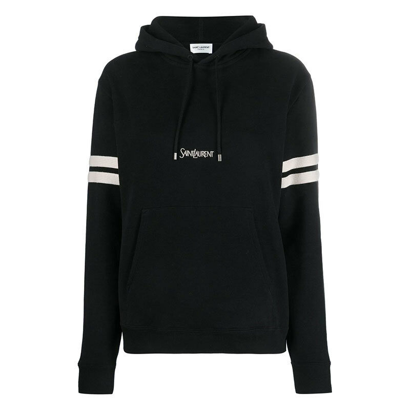 생 로랑   여성 로고 자수 후디 757076 Y36SW 1095 STK - Saint Laurent
