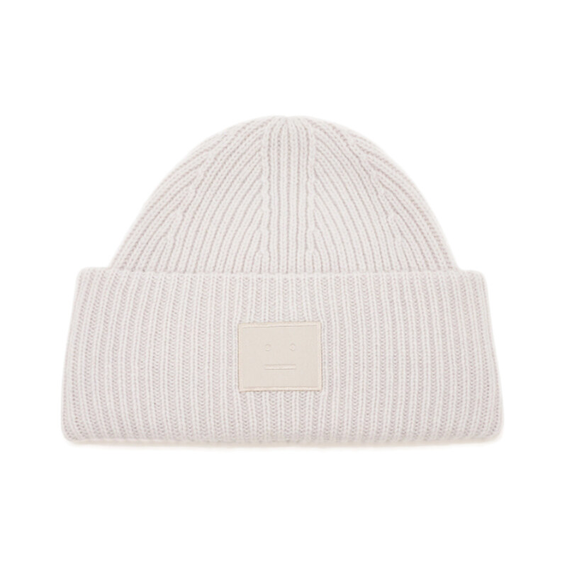 아크네 25FW 라지 페이스 패치 울 비니 라이트그레이 C40425 AAB - Acne Studios