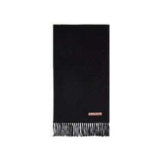 아크네 25FW FN-UX 시그니처 로고 울 머플러 블랙 CA0209 900 썸네일 1