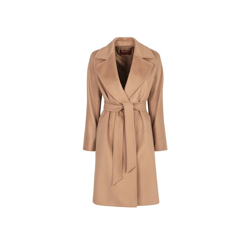25FW 드라벤나 DRAVENNA 벨티드 울 코트 카멜 2526016152 006 - Max Mara