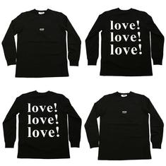 MSGM 러브 로고 프린팅 긴팔 티셔츠 2841MDM226 썸네일 4