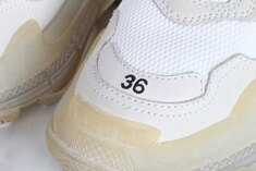  발렌시아가 트리플S 클리어솔 화이트 스니커즈 36(230) 썸네일 8