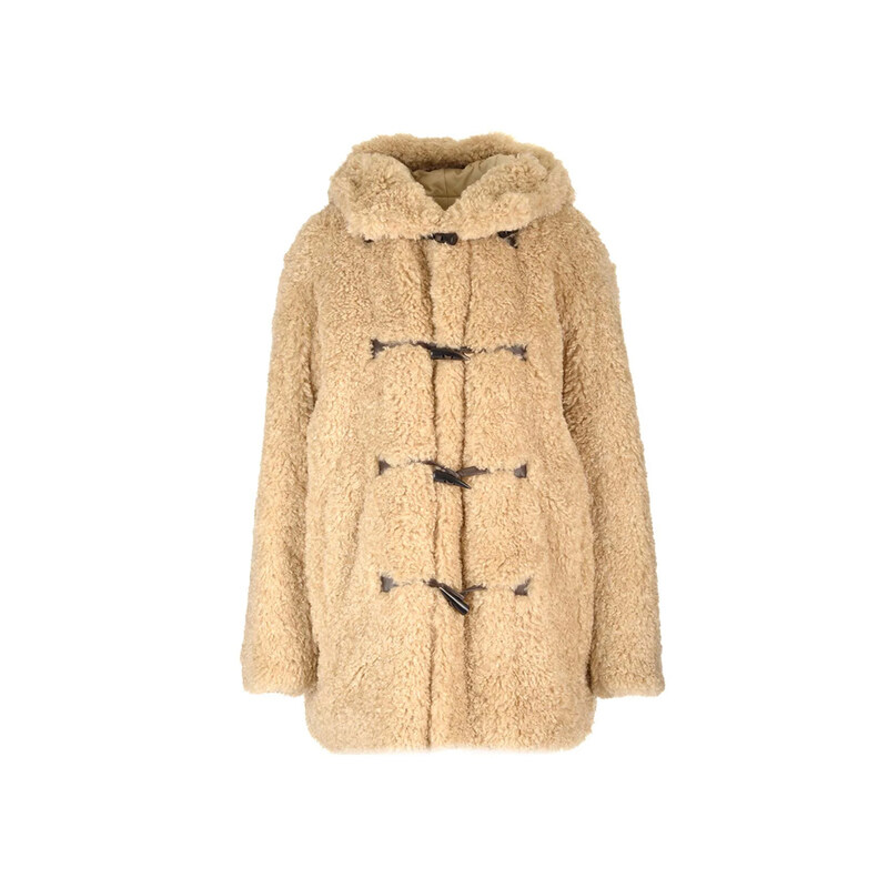 14주년 FLORENE 시어링 후드 코트 에쿠르 MA0130FA A3A54E 23EC - Isabel Marant