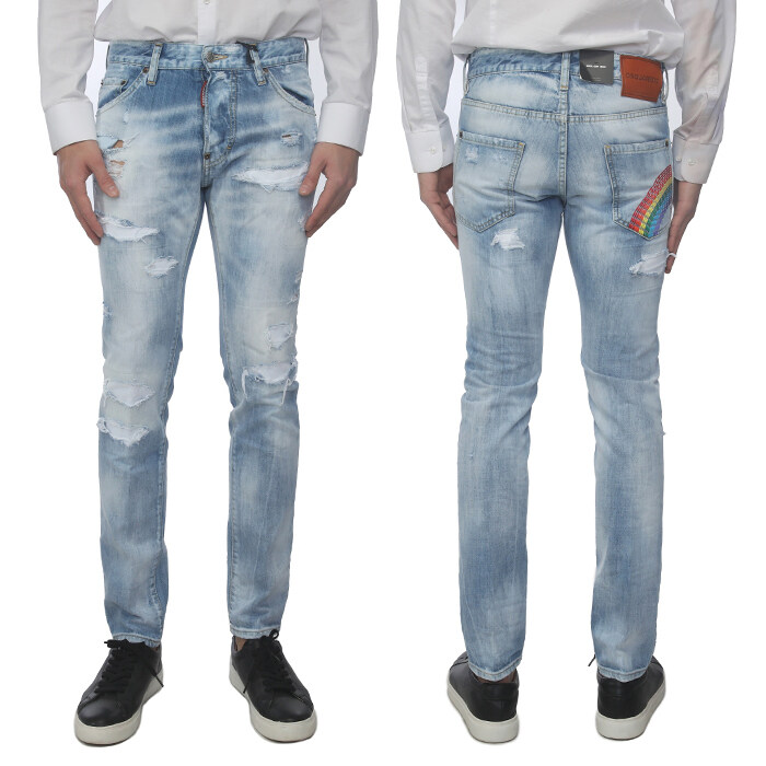 디스퀘어드2 남성 아이스 워싱 빈티지 쿨가이 진 S71LB0707 - Dsquared2
