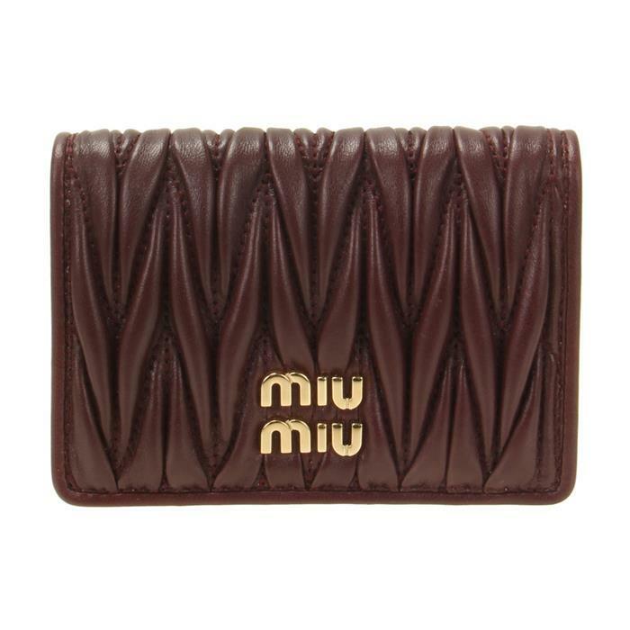 미우미우 마테라쎄 나파 가죽 카드 홀더 / 5MC103 AFPP F0007 - Miu Miu