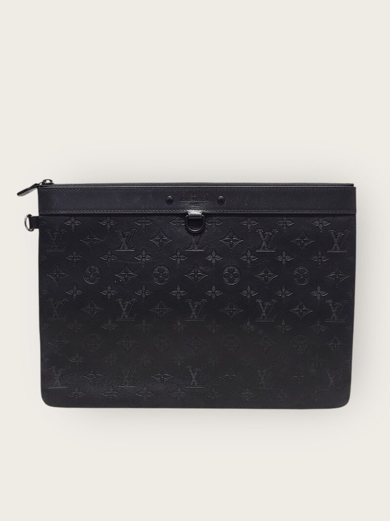 [중고명품/루이스잇] 루이비통 블랙 포쉐트 모노그램 섀도우 클러치백 - Louis Vuitton
