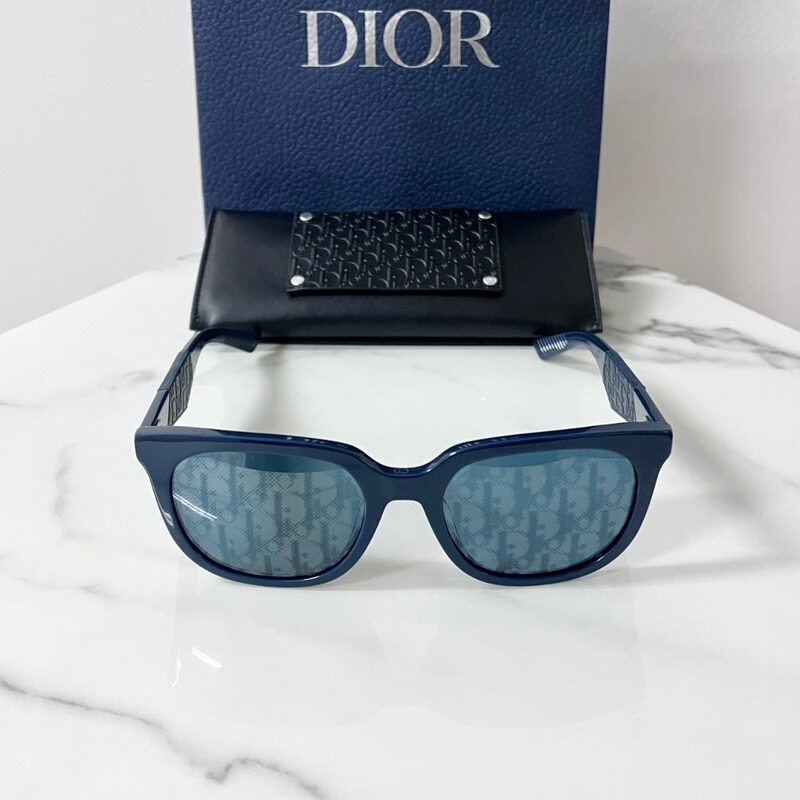디올 오블리크 블루 선글라스 B27 S3F - Christian Dior