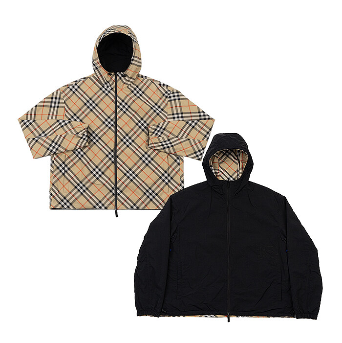 [로로모다] 버버리 체크 리버시블 남성 후드 자켓 / 8087219 - Burberry