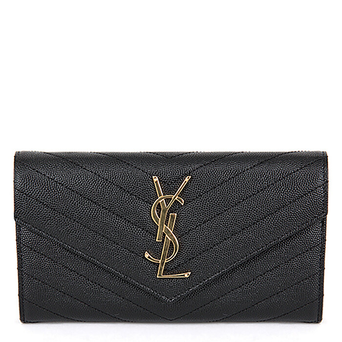 [로로모다] 생로랑 금장 마틀라셰 여성 장지갑 /372264-BOW01-1000 - Saint Laurent
