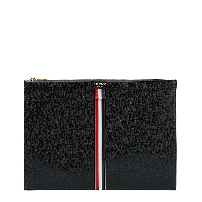 [로로모다] 톰브라운 삼선 미디움 남성 클러치백 / MAC054A-00198-001 - Thom Browne
