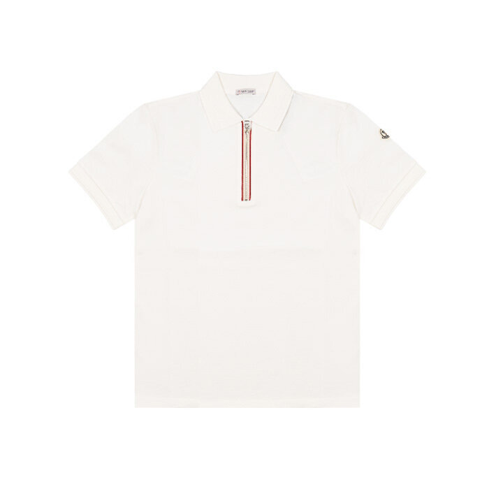 [로로모다] 몽클레어 화이트 남성 카라 반팔 티셔츠 / 8A00002-89A16-034 - Moncler