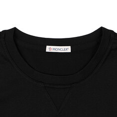 [로로모다] 몽클레어 더블 로고 패치 남성 반팔티셔츠 / 8C00025-8390Y-999 썸네일 2