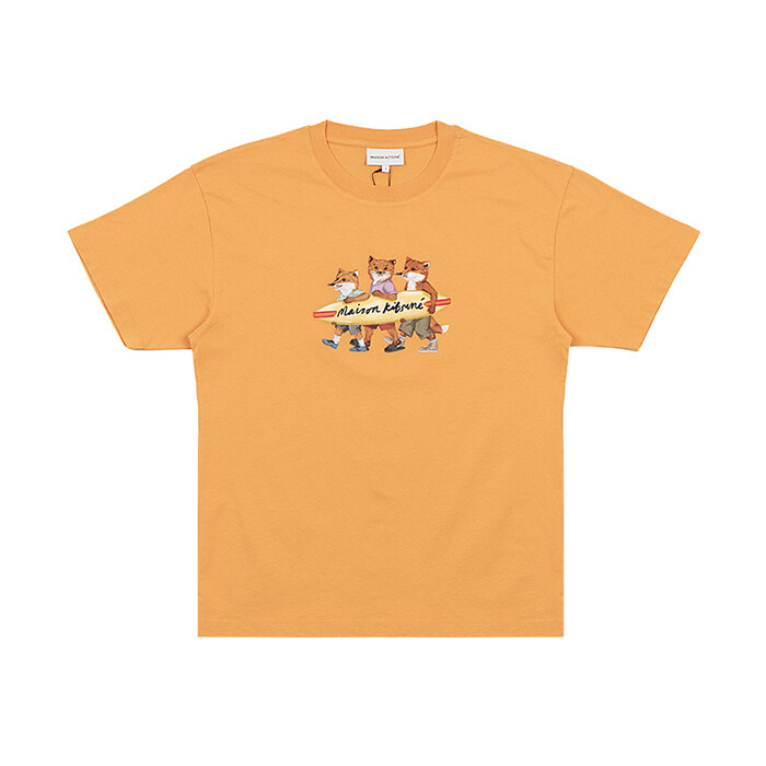 [로로모다] 메종키츠네 서핑 폭스 여성 반팔티셔츠 / MW00116KJ0136-P822 - Maison Kitsune