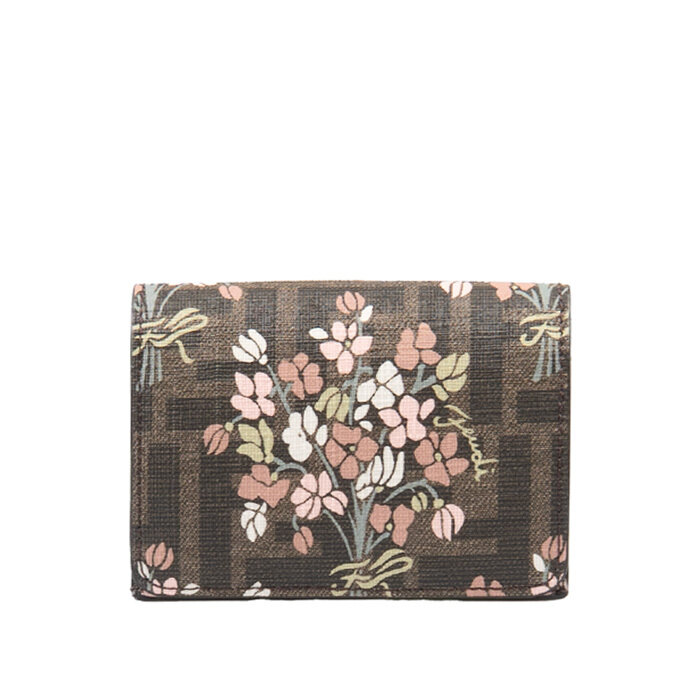 [로로모다] 펜디FF 패브릭 플라워 프린팅 여성 반지갑 / 8M0480-AURF-F174H - Fendi