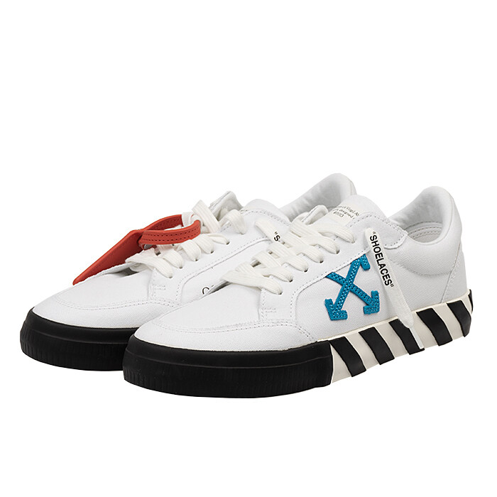 [로로모다] 오프화이트 로우 불카나이즈 남성 스니커즈 / OMIA085S23FAB001-0145 - Off White