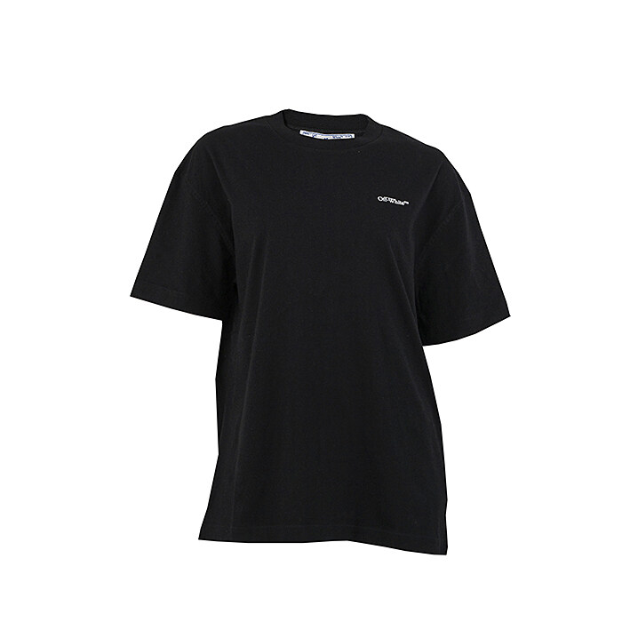 [로로모다] 오프화이트 플로랄 에로우 여성 반팔티 / OWAA089S22JER005-1084 - Off White