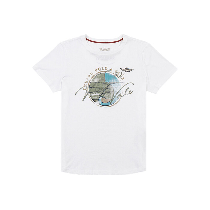 [로로모다] 에어로노티카 밀리터리 그래픽 여성 반팔티셔츠 / TS1969DJ359-73009 - Aeronautica Militare