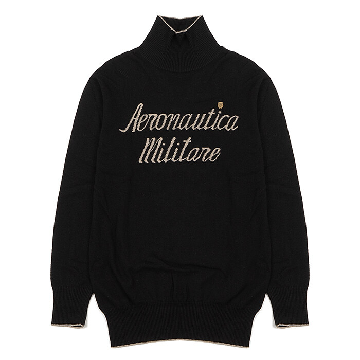 [로로모다] 에어로노티카 밀리터리 터틀넥 여성 니트 / MA1365DL445-0101 - Aeronautica Militare