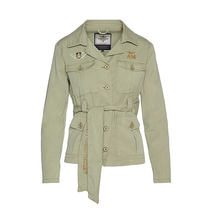 [로로모다] 에어로노티카 밀리터리 벨티드 야상 여성 자켓 / AB1962DCT2868-57431 - Aeronautica Militare