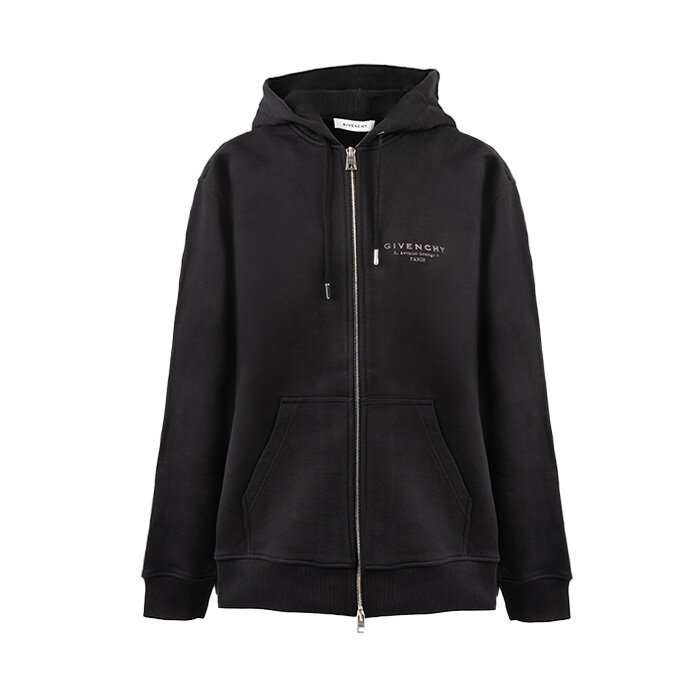 [로로모다] 지방시 로고 프린티드 남성 후드 집업 / BMJ0NJ3YRJ-001 - Givenchy