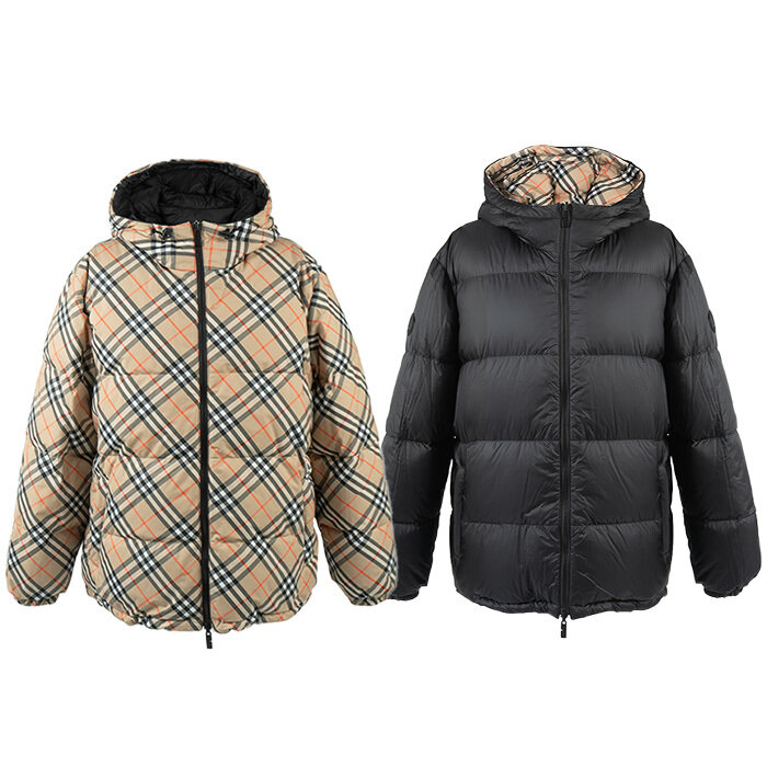 [로로모다] 버버리 리버시블 체크 후드 퍼퍼 남성 패딩 / 8110215 - Burberry