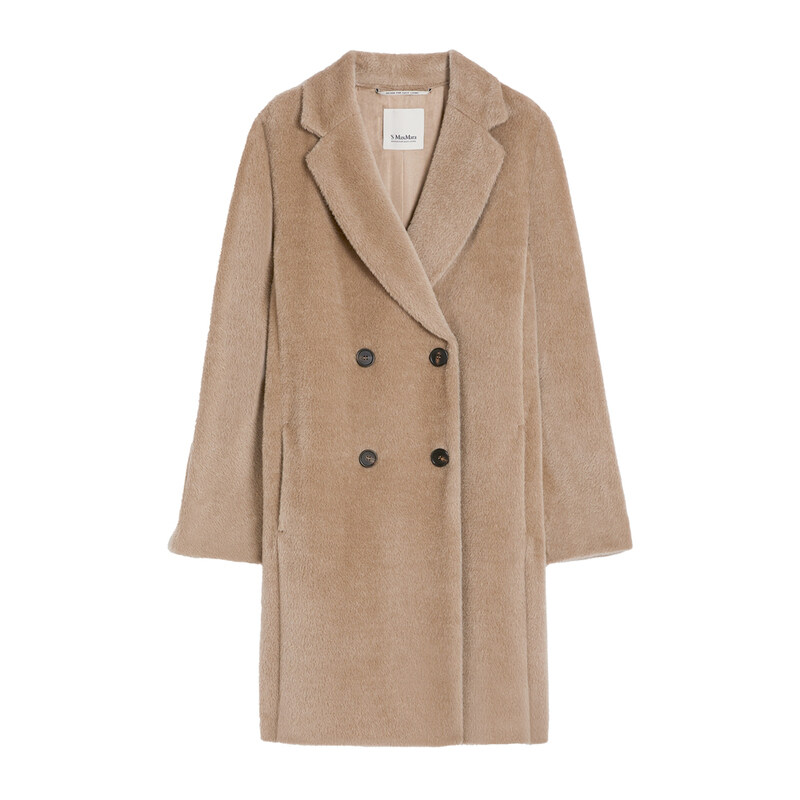 26SS 막스마라 S 여성 ROSETO 로제토 알파카 울 더블 코트 골든 베이지 ROSETO 040 - Max Mara