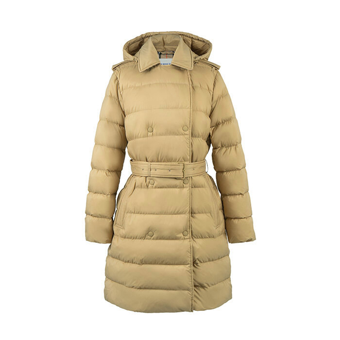 [로로모다] 버버리 미드 렝스 후드 퍼퍼 여성 패딩 / 8113175 - Burberry