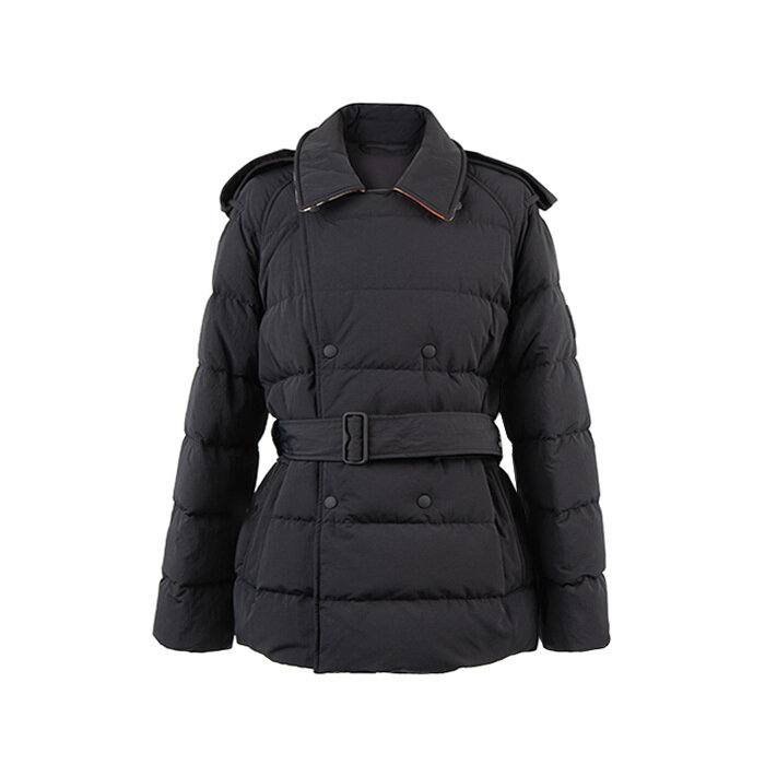 [로로모다] 버버리 더블 브레스트 벨티드 여성 패딩 / 8097862 - Burberry