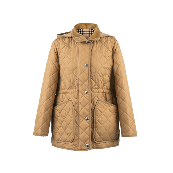 [로로모다] 버버리 다이아 퀼팅 여성 후드 자켓 / 8070968 - Burberry