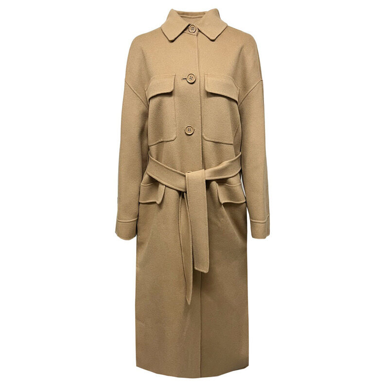 막스마라 25SS MILO 벨티드 울 코트 카멜 2519011021 033 - Max Mara