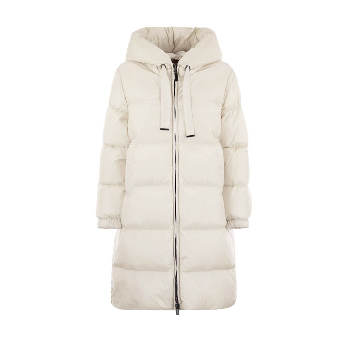 막스마라 25FW SEIG 후드 롱 패딩자켓 화이트 2529496115 028 - Max Mara
