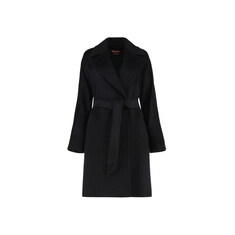 막스마라 25FW DRAVENNA 벨티드 울 코트 블랙 2526016152 013 썸네일 1