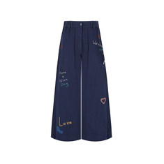 막스마라 25FW LOTUS 로고 팬츠 울트라마린 2525136011 002 썸네일 1