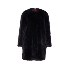 막스마라 25FW EROS 퍼 라운드넥 코트 펄 블랙 2526456012 003 썸네일 1