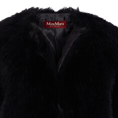 막스마라 25FW EROS 퍼 라운드넥 코트 펄 블랙 2526456012 003 썸네일 2