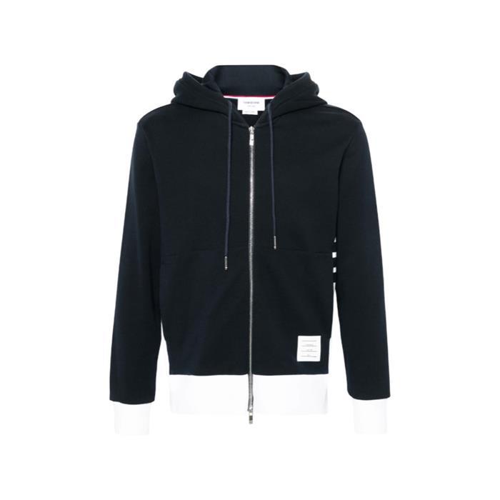 톰브라운 저지 집업 후디 네이비 MJT517A 03037 415 - Thom Browne