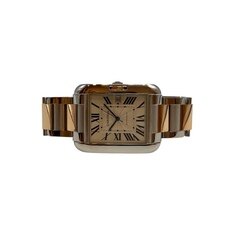 까르띠에 탱크 앙글레즈 18K 핑크골드 콤비 XL 3507 공용 시계 썸네일 1