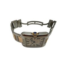 까르띠에 탱크 앙글레즈 18K 핑크골드 콤비 XL 3507 공용 시계 썸네일 6
