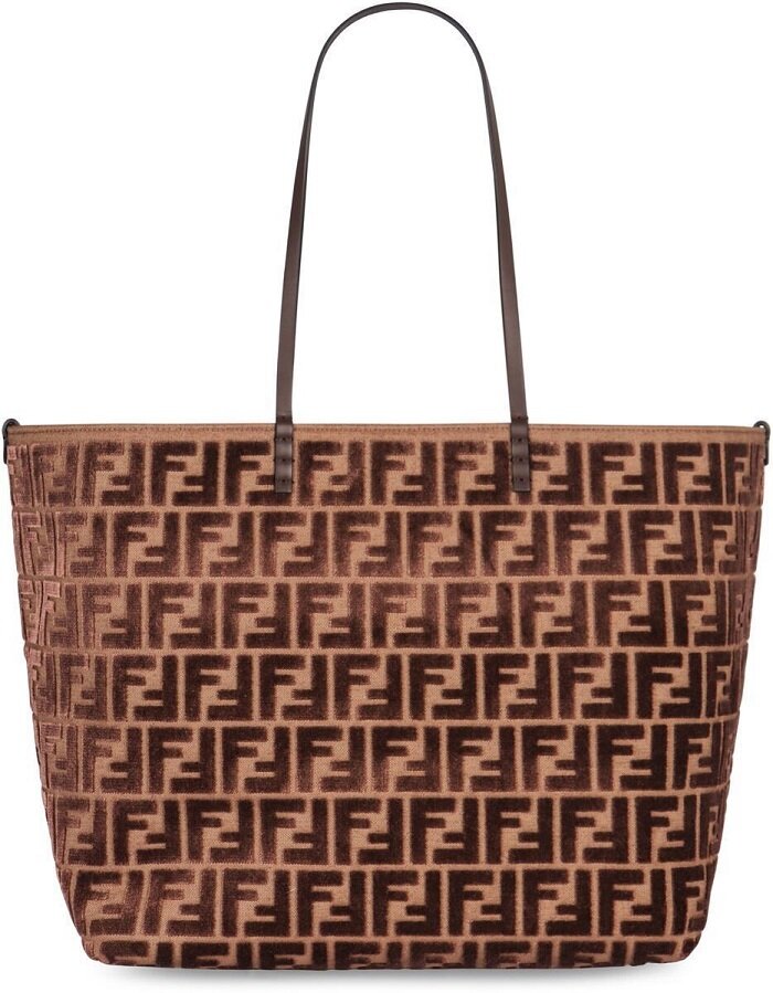 [비엔비명품관] FENDI 펜디 여성 롤 라지 자카드 쇼퍼백 숄더백 - Fendi