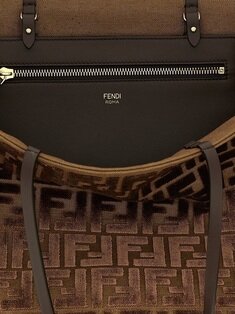 [비엔비명품관] FENDI 펜디 여성 롤 라지 자카드 쇼퍼백 숄더백 썸네일 3