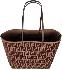 [비엔비명품관] FENDI 펜디 여성 롤 라지 자카드 쇼퍼백 숄더백 썸네일 2