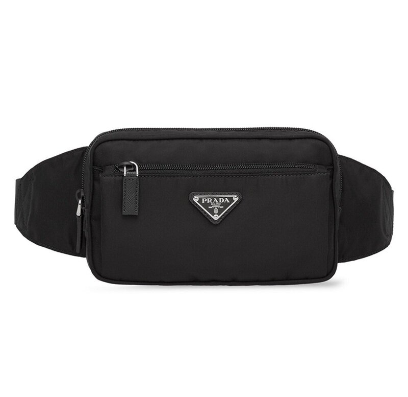 25FW 프라다 리나일론 사피아노 레더 벨트백 블랙 2VL977 2DMG F0002 - Prada