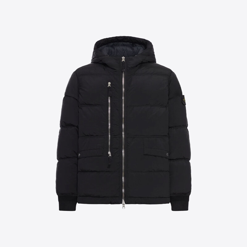 스톤아일랜드 남성 나일론 메탈 후드 패딩 자켓 블랙 4100088 S0019 V0029 - Stone Island
