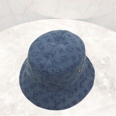 [럭스유] 루이비통 LV 모노그램 리버서블 데님 버킷햇 L 블루 베이지 썸네일 3