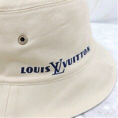 [럭스유] 루이비통 LV 모노그램 리버서블 데님 버킷햇 L 블루 베이지 썸네일 7