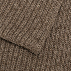 25FW 골지 울 숏 머플러 SHORT SCARF NATURAL TAUPE 썸네일 3
