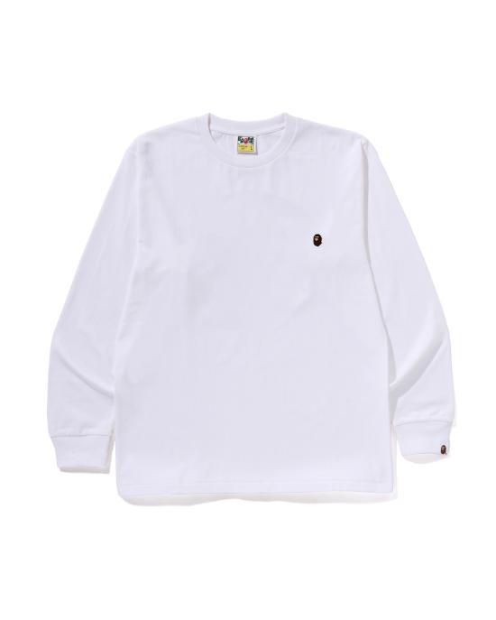베이프 긴팔 티셔츠 0ZXLTM002111PWHX WHITE DOM - Bape