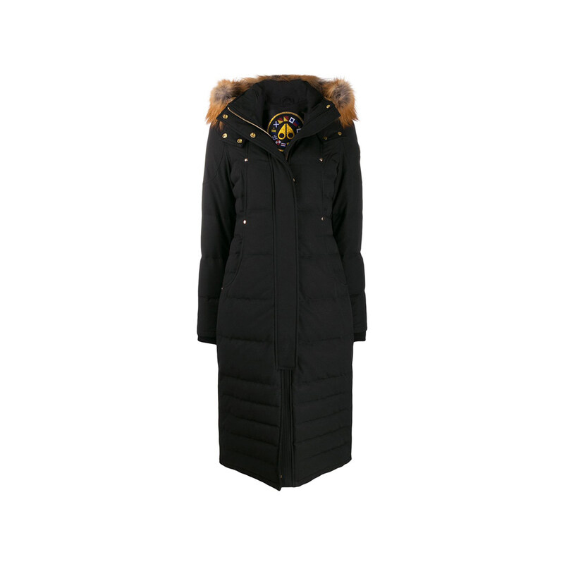 14주년 에쿨 ECOOLE 폭스퍼 롱 패딩 자켓 블랙 M39LP260G 294 - Moose Knuckles