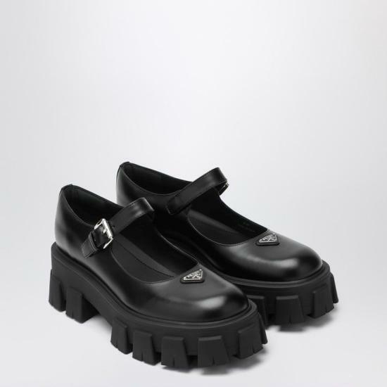 25FW 프라다 플랫 슈즈 1F080OG055B4LF0002 BLACK DOM - Prada